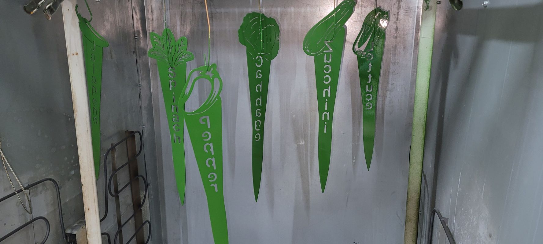 Garden Stake in Farm Green